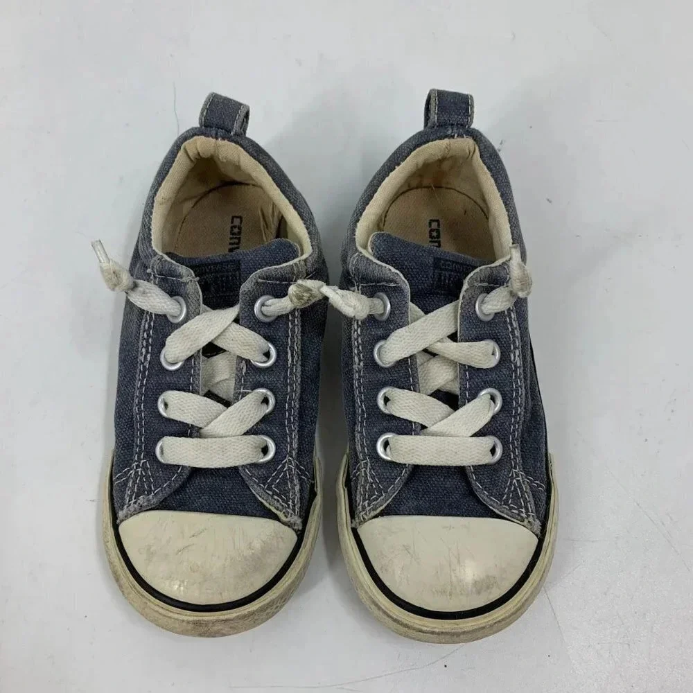 Converse Kids All Star Gray Cushioned 730316F Pull On Low Top‎ Shoe Size 10